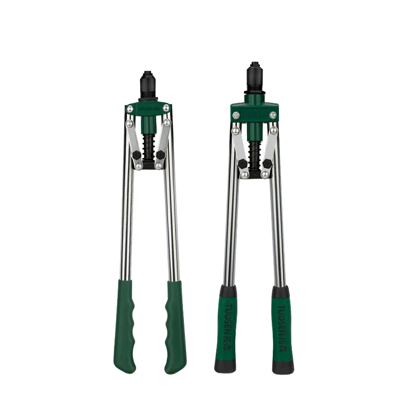 Heavy Duty Double Handle Manual Rivet Gun Kit – Labor-Saving Pop Riveter with Non-Slip Handles for Blind Rivets, Professional Riveting Tool for Metal & Automotive